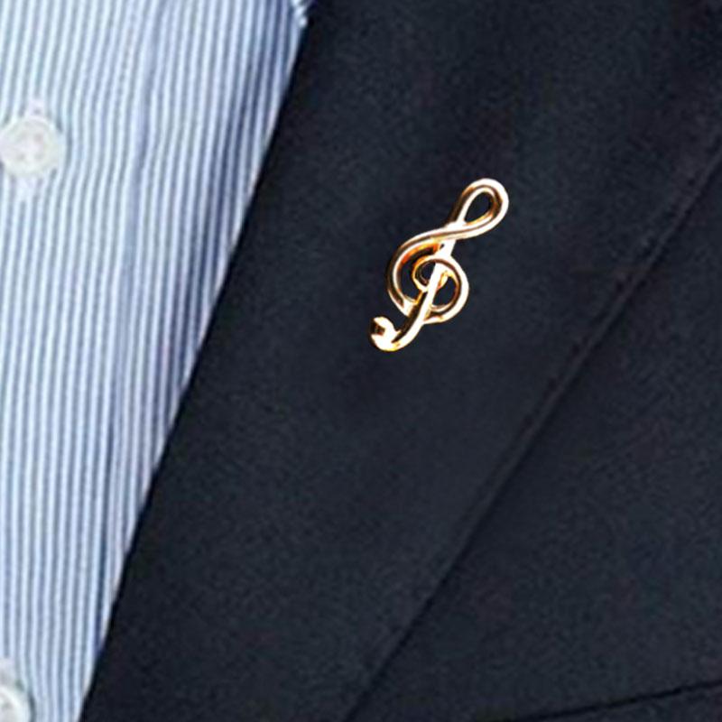 Изысканная эмалированная брошь-саксофон, брошь в стиле рок-музыки, мужской значок на булавке, значок на шарфе