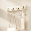 Foldable Coat Hook Wall Mounted Sticky Hooks Multifunctional Clothes Hooks  for Kitchen