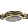 GUCCI Sherry Watches gold blackDial Plated Gold/Stainless Steel Quartz Analog display Women Used