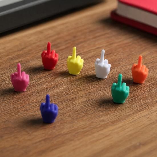 Sarcastic Desk Accessories Mini Middle Finger Figurine, Tiny Hand Decor, Funny Gag Gift for Adults, Unique Party Favors Adults Colorful Novelty Prank