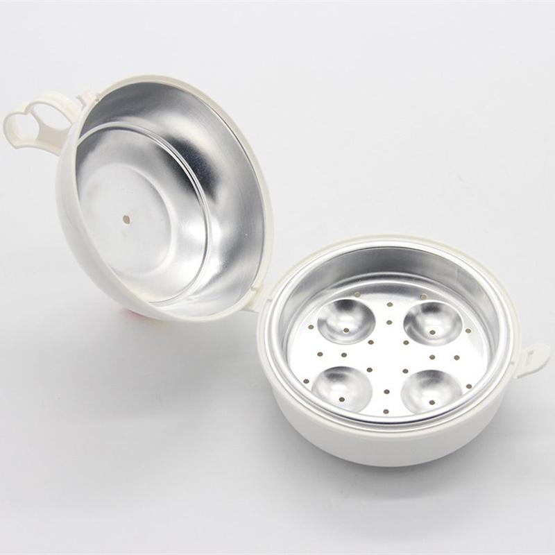 Kitchen Eggs Steamer Chicken Shaped Microwave 4 Egg Boiler Cooker Portable Kitchen Cooking Appliances Steamer Home Egg Poachers