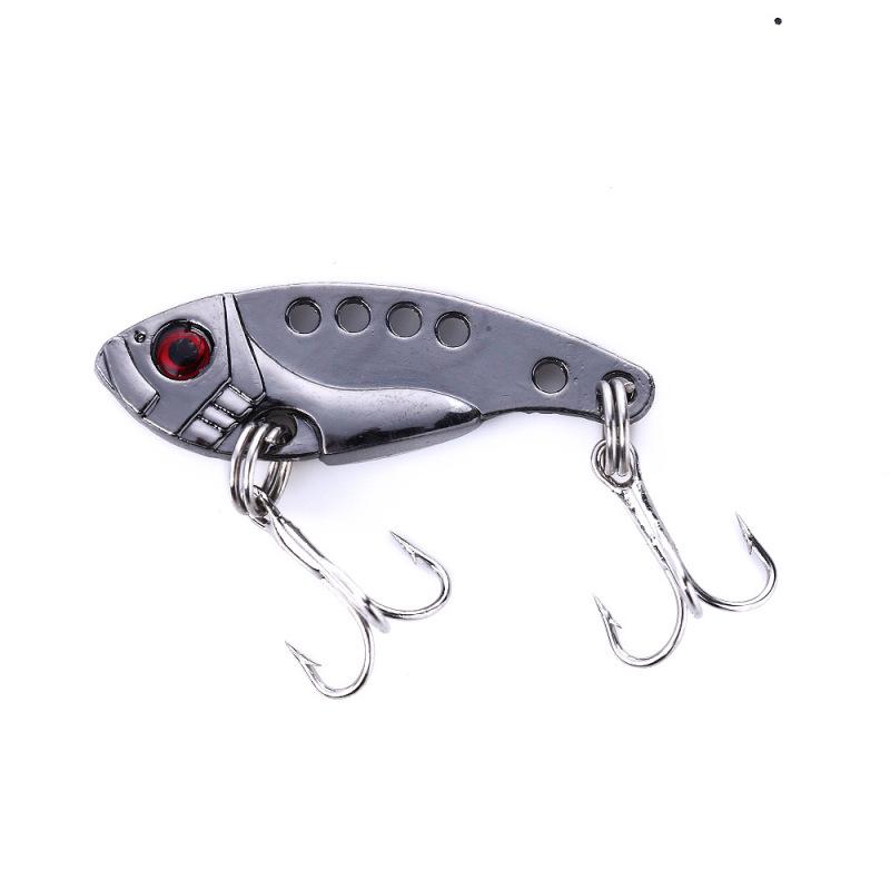 3D Eyes Metal VIB Рыболовная приманка Bass Crankbait Fishing Spinner Blade Golden