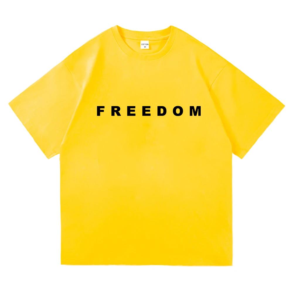 Freedom Charlie Kirk T-shirtLoose Casual Female/Male Tshirts Unisex Streetwear America American Fashion Women T Shirts