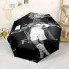 Ronaldo's Legacy Soccer Automatic Umbrella Retractable Design with 8-Rib Durability Foldable Design for Outdoor Daily Use Elegant Umbrella