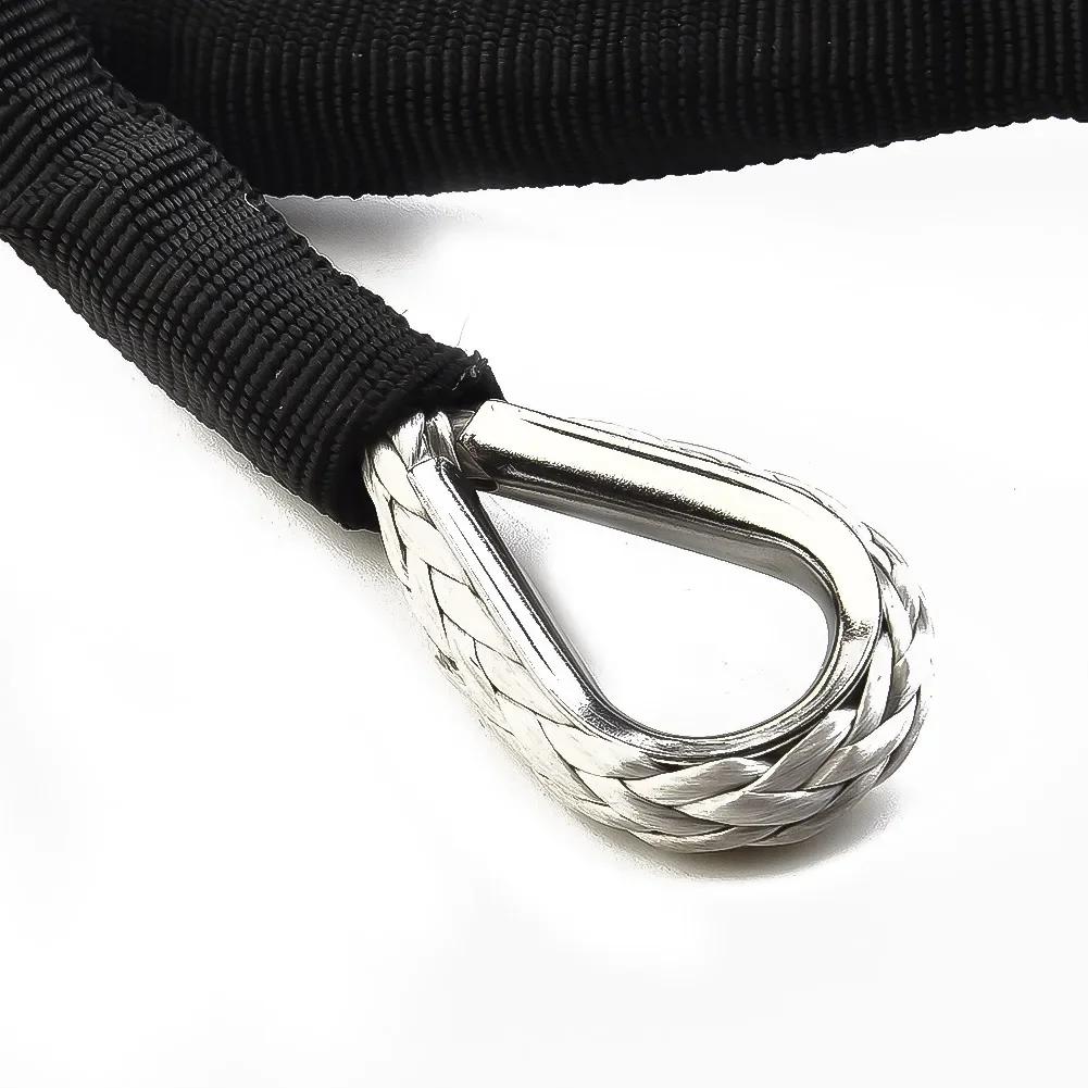 1 шт. 15 м автомобильные лебедочные тросы ATV UTV Strength Synthetics лебедочные тросы тросы буксировочные шнуры с оболочкой серые внешние аксессуары