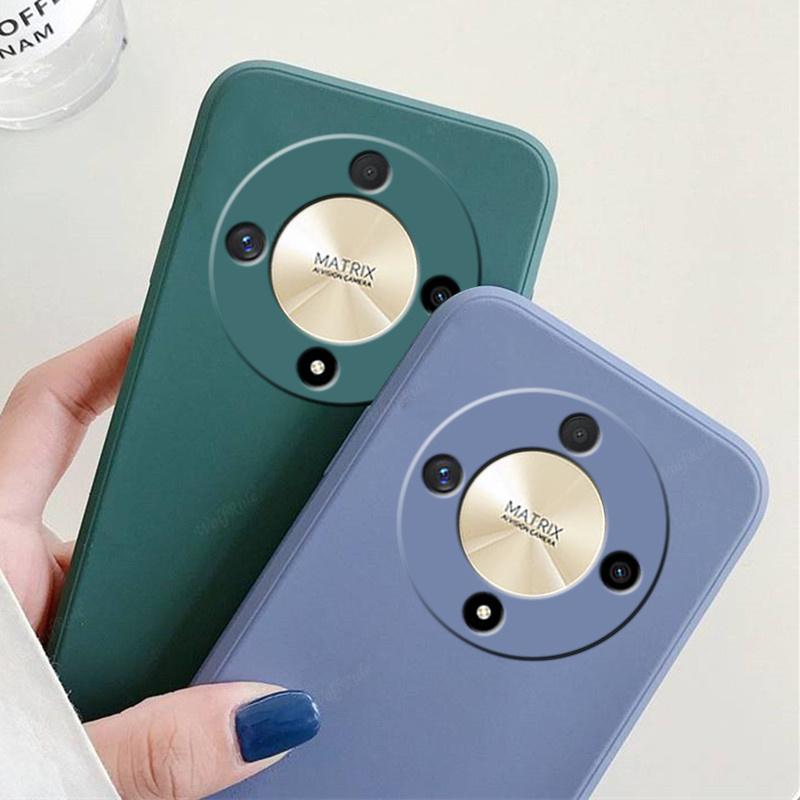 Чехол-накладка для Honor Magic 6 Lite Huawei Honor Magic 6 Lite Capas Противоударный Жидкий Силикон Мягкий Fundas Honor Magic 6 5 4 Lite