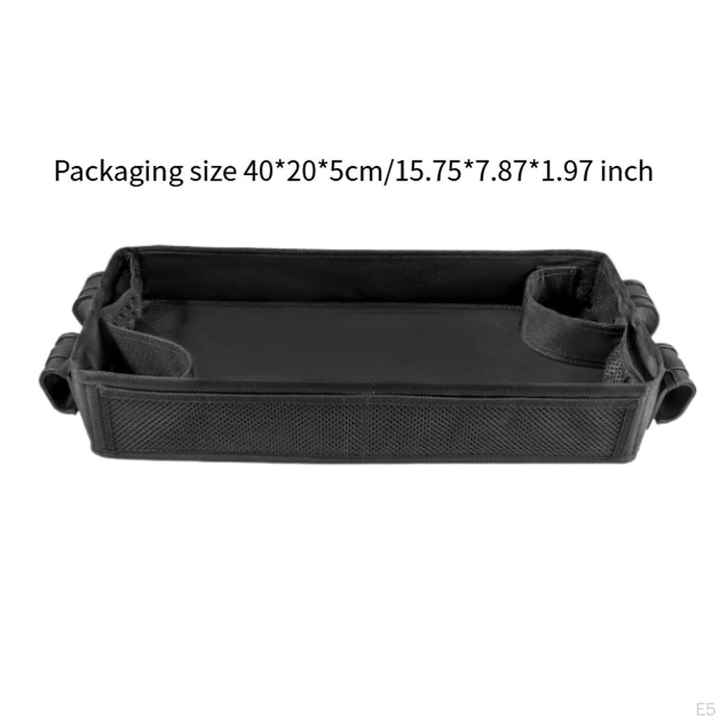 Поднос для закусок для колясок с держателем для игрушек и сетчатым отделением