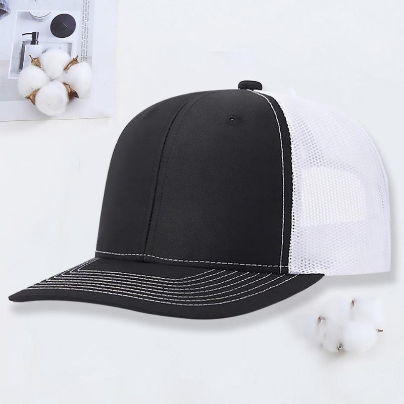 Micro-curved Mesh Hat Richardson 112 Truck Driver Hat Outdoor Sun Protection Shade Color Matching Baseball Hat