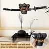 Samurai Cutter Holder Wall Mounted Cutter Stand Retro Decorative Japanese Cutter Holder for Samurai Culture Enthusiasts Home Office
