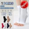 1 пара компрессионных рукавов для щиколотки — нейлоновые носки с открытым носком