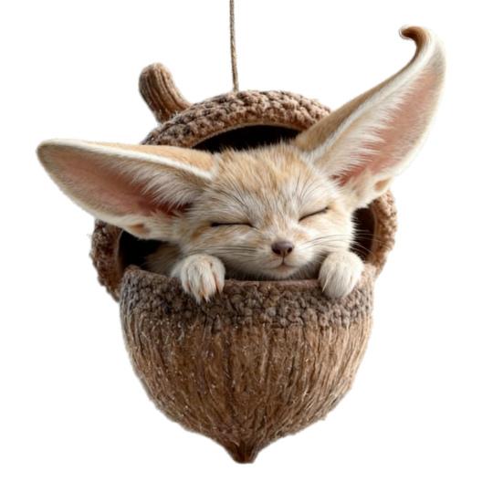 Лесные животные Желудь Украшения 2D Акрил Шишка Животное Подвеска на Рождественскую елку Уютное Лесное Рождественское украшение для Домашнего Декора