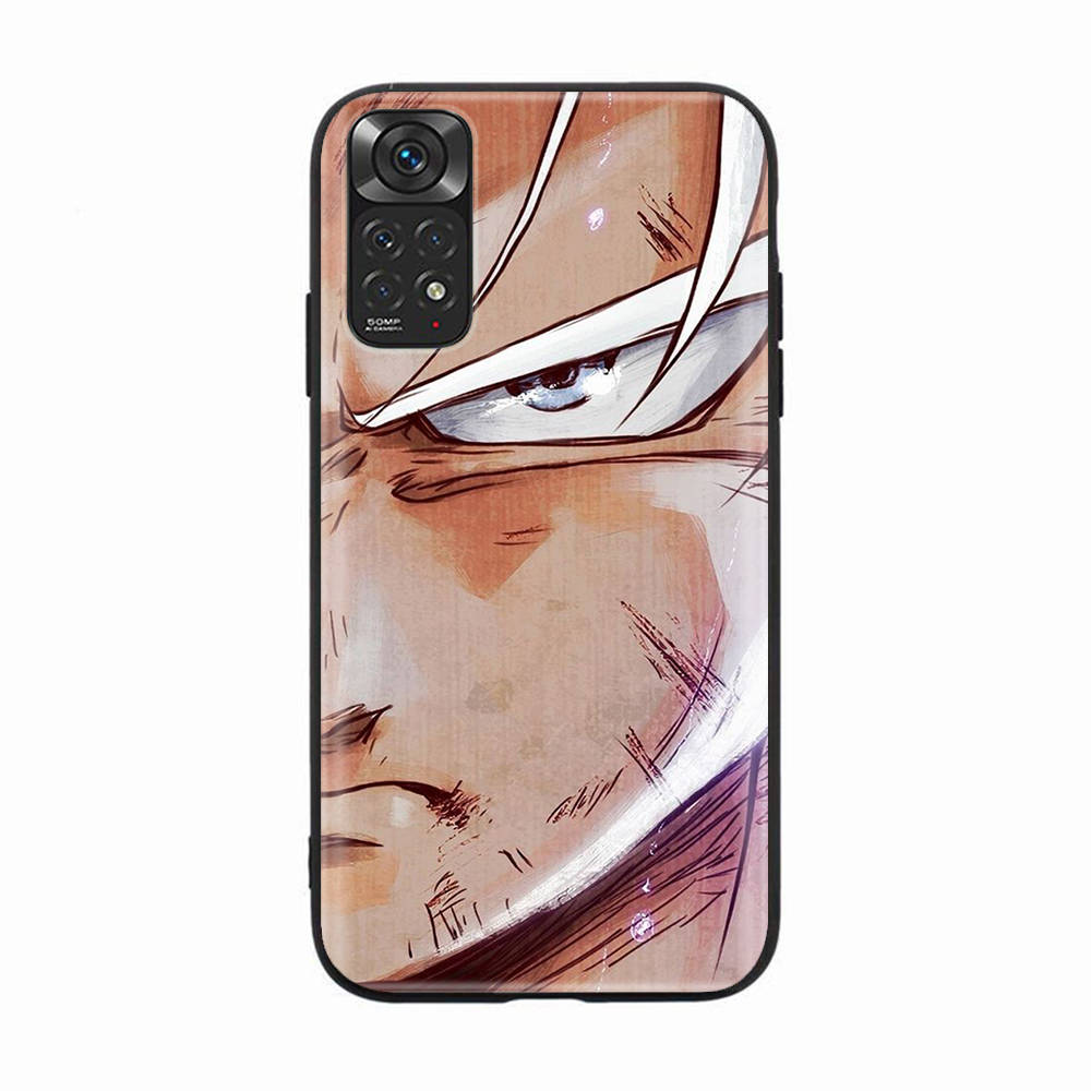 Чехол D-55 Dragon Z Ball Black Soft для iPhone 16 15 Plus 14 13 Mini 12 11 Pro 8 6 6S SE 5 XR XS Max Realme C30 C33 C32 9I VIVO V29 V27 V23 Y36