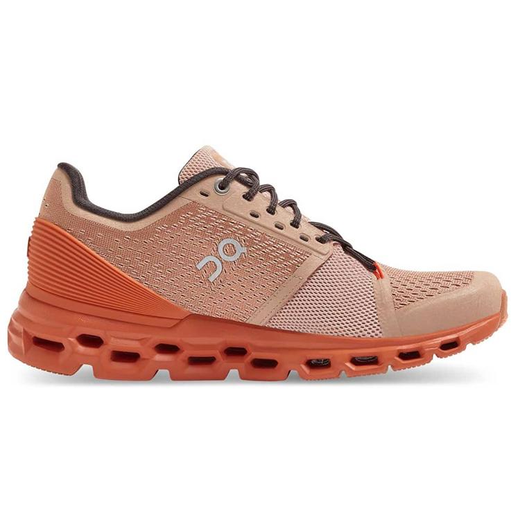 On Cloudstratus Fabric Cushioning Slip Resistant Low top Casual Running Shoes Women's 29.99563
