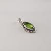 Peridot Gemstone 925 Sterling Silver Handmade Elegant Pendant 1.4" Gift For Love APP-4-1