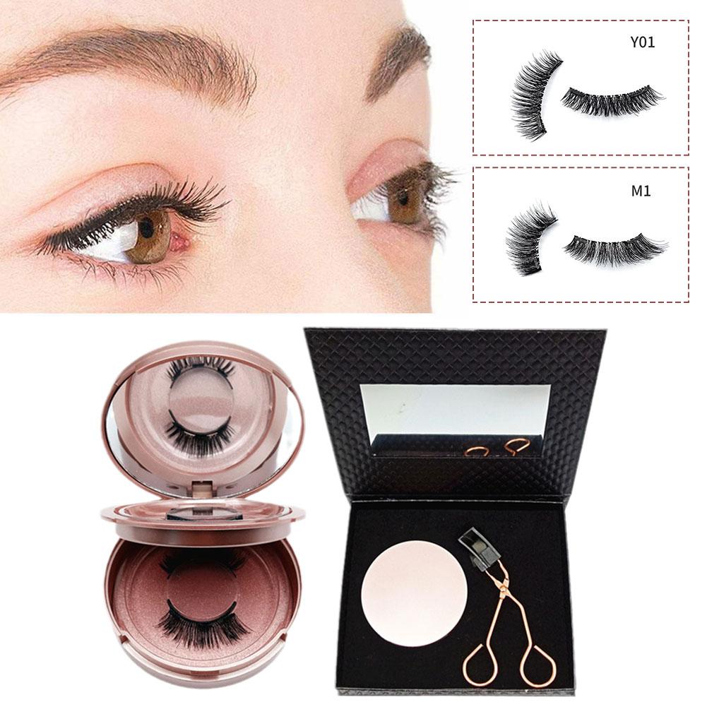 Набор магнитных ресниц Многоразовые мягкие магнитные сценические выступления Ежедневные магнитные ресницы с завитком M0P7