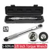 5-60N.m Torque Wrench 3/8 Inch Square Drive Spanner Hand Tool Adjustable Torques Key Micrometer Car Motorbike Disassembly Tool