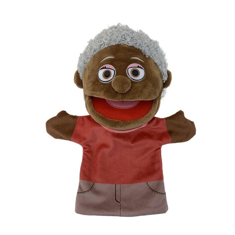 Cartoon Black Half Body Hand Puppet For Interactive Storytelling