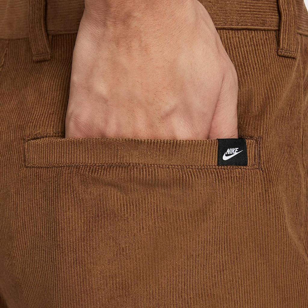 Nike Мужские повседневные брюки со шнурком, прямые, на молнии, со средней посадкой, с вышитым логотипом клуба, цвет Светло-Британский Коричневый FZ0787281