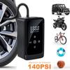 Портативный шинный - 140psi Беспроводной компрессор с сенсорным экраном, цифровым манометром и подсветкой для накачивания автомобилей, мотоциклов, велосипедов и мячей