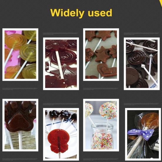 100 шт., палочка для леденцов, универсальные бумажные палочки для конфет, DIY топперы для торта, бумажная палочка для украшения десерта
