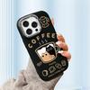 For iPhone 15 14 13 11ProMax 14 15 16 Samsung S25 S24 S23 S22 Redmi 10 13 14C Cartoon Black Cat Silver Edge Soft Liquid Silicone Protective Casing