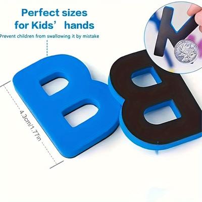 Красные и синие английские буквы магнитные наклейки цифры холодильник магнитные наклейки алфавит правописание развивающие детские игрушки