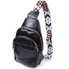 Small Size Bag with One Shoulder Strap Made of Smooth Eco-leather VINTAGE Bag 22770 Black