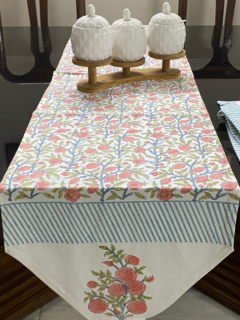 Blockprint Cotton Table Runner