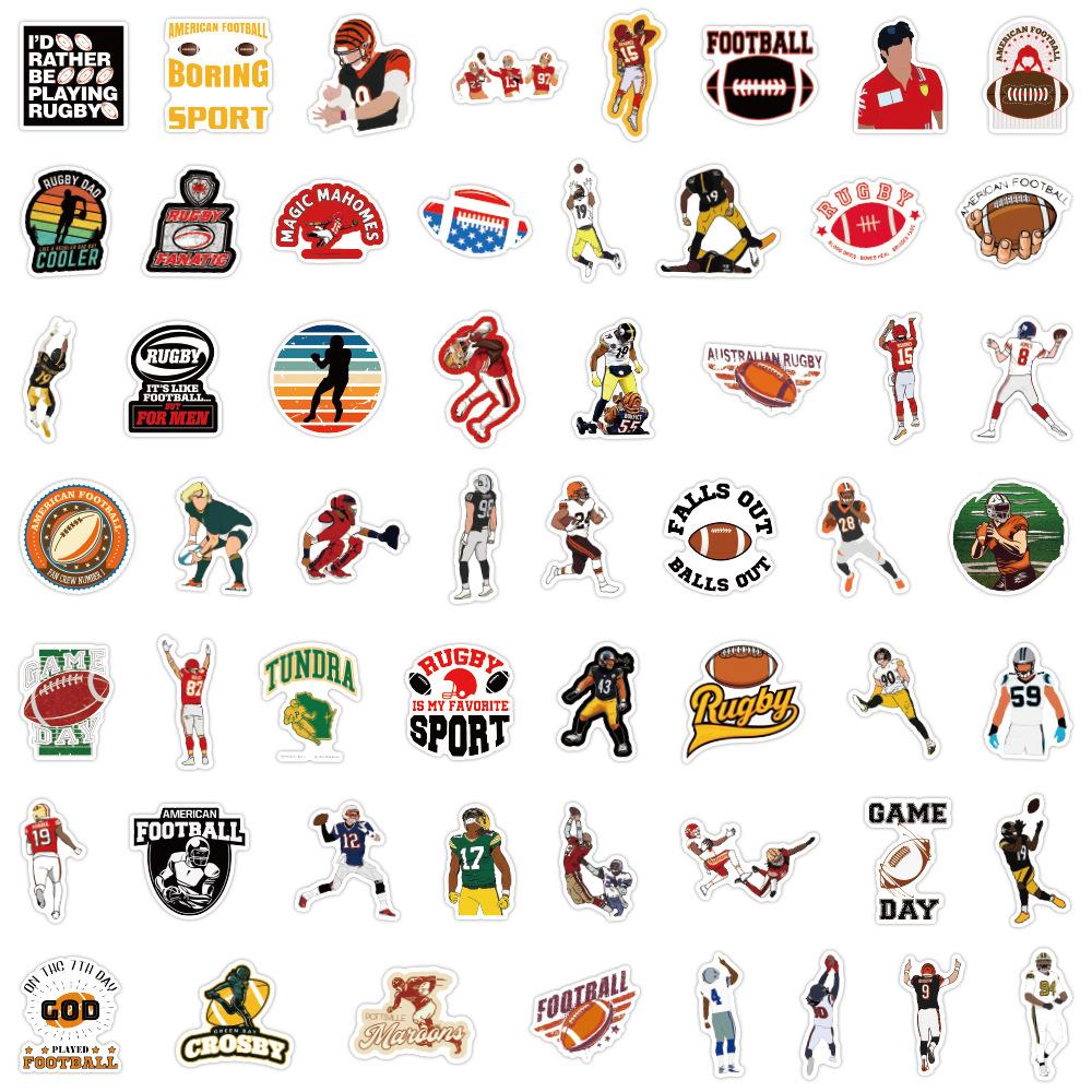55 Football Football Graffiti Stickers Luggage Laptop Scooter Water Cup Stickers