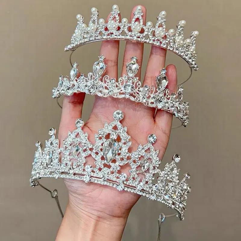 Crystal Crowns and Tiaras with Comb Headband for Girl Women Princess Birthday Party Wedding Prom Bridal Christmas Party Gifts
