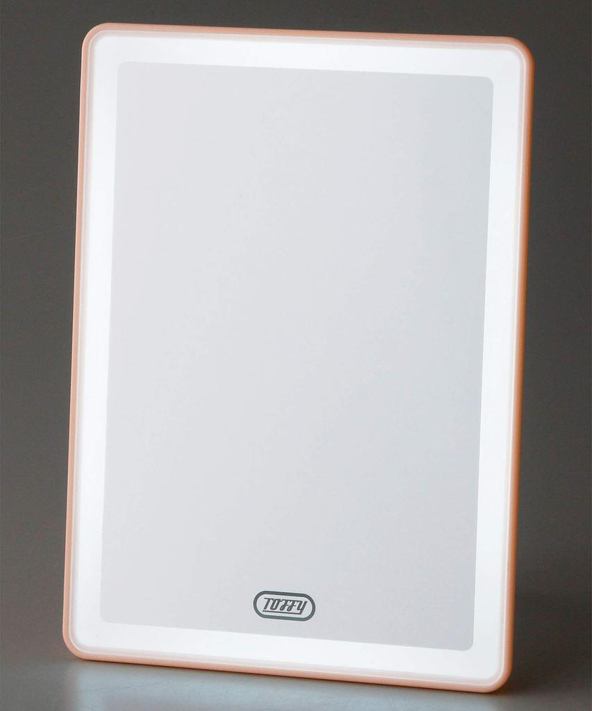 Зеркало Toffy Beauty LED с яркой подсветкой TB06-LM3 (розовый)