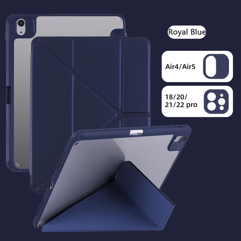 Новый акриловый чехол-книжка Y-fold для iPad A16 11-го Pro M5 Air 13 11 12.9' 9 8 7 6 5 4 10-го M3 M2 M4 Mini 7 Funda Ударопрочный чехол