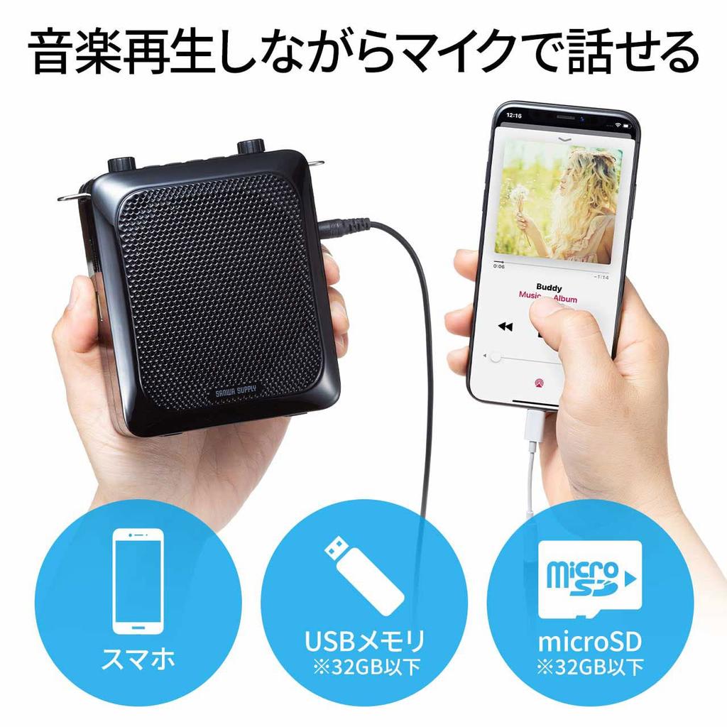 Sanwa Supply Громкоговоритель Громкая связь MM-SPAMP9