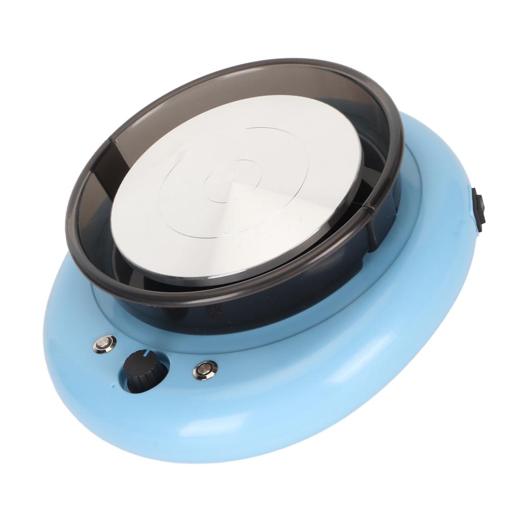 Мини гончарный круг со съемной чашей электрическая глиняная машина для детей начинающих синий 100‑240 В ЕС