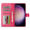 LC.IMEEKE For Samsung Galaxy S25 Case Calf Texture PU Leather Stand Wallet Phone Cover