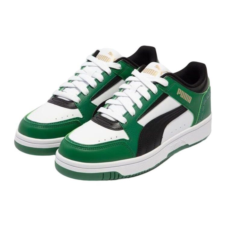 Puma Rebound Joy Leather Low-Top Sneakers Unisex Sneakers White Blue 380747-26