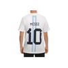 Adidas Argentina Messi 10 Outdoor Casual Sports Crew Neck Short Sleeve T-Shirt Men Tops White IM7654
