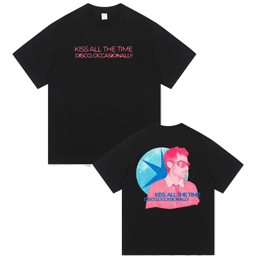 Kiss All The Time Disco Occasional Album 2026 Merch T Shirts Unisex Women Summer High Quality Fashion pure Cotton Tshirt Tops