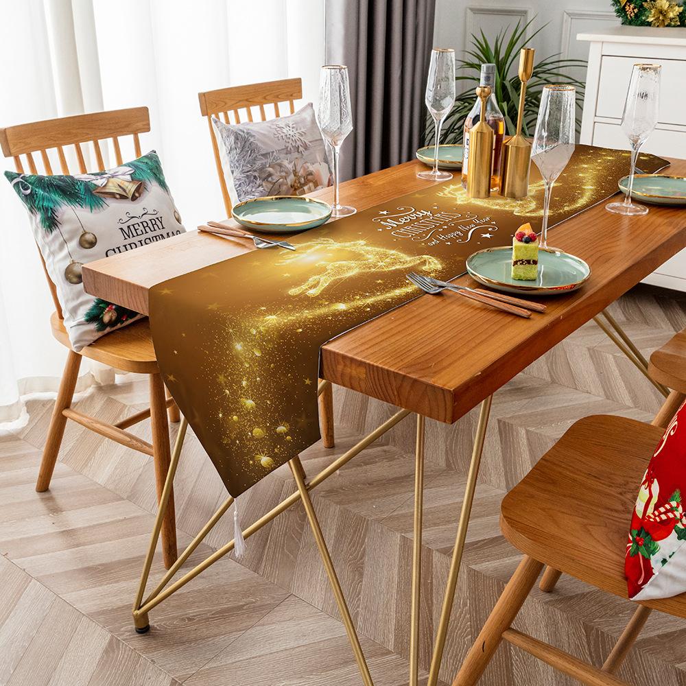 Пылезащитный стол с флагом, журнальный столик, рождественское украшение, скатерть для праздника