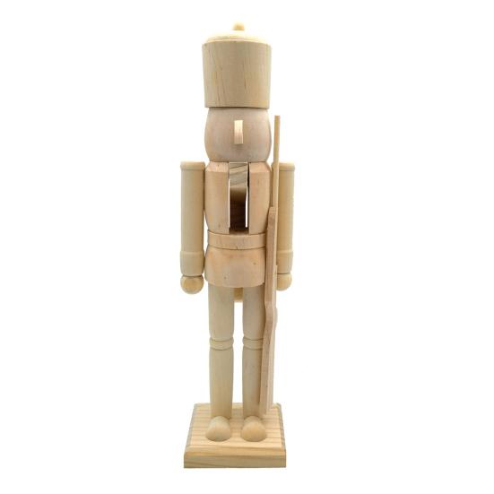 1/2/3 шт. 25/38 см Рождественская деревянная незаконченная фигурка Щелкунчика Сделай сам Пустая неокрашенная фигурка солдатика Праздничное украшение для вечеринки
