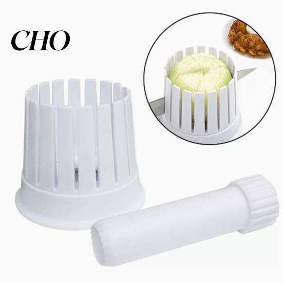 Vegetable Slicer Onion Cutter with Vertical Slots Ergonomic Chopper for Lightweight Cabbage Carrots Food-Grade Plastic Essential Kitchen Tool Salads