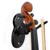 Violin Hanger Wall Mount Hook Violin Viola Hanger with Bow Hook (Iron Base) 2 Pack, for Violin