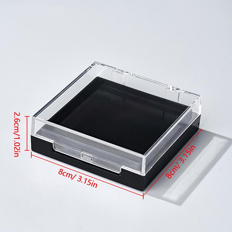 Двухслойный чехол для демонстрации ногтей, прозрачный акриловый чехол для хранения накладных ногтей, многофункциональный контейнер для хранения накладных ногтей