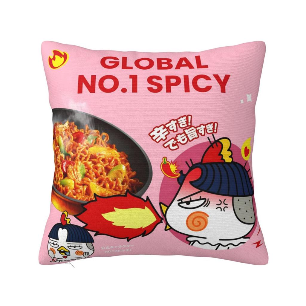 Острые Куриные Лапша Buldak Hot Chicken Flavor Ramen Наволочка Современная Наволочка Квадратная Наволочка для Подушки