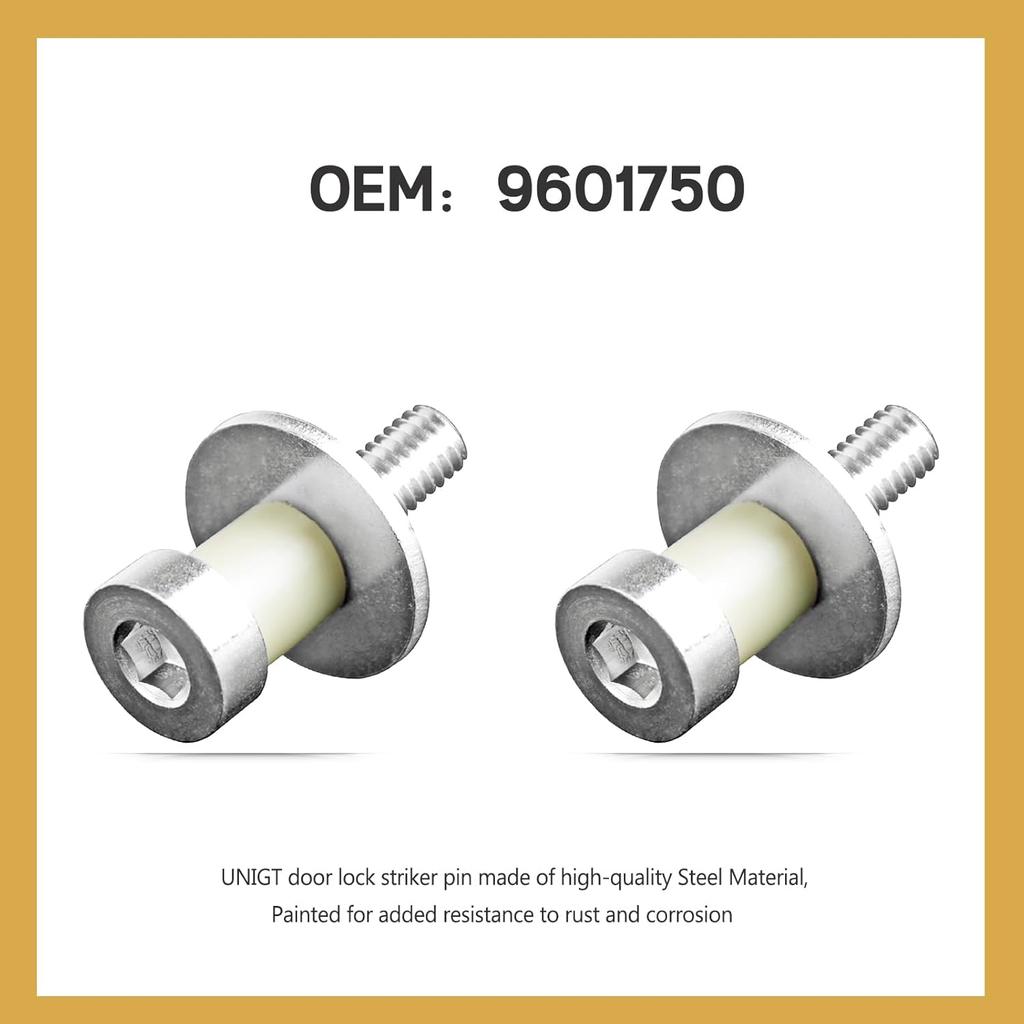 Door Lock Striker 38420 Compatible With Door Latch Bolts For 1971-1991 GMC Truck Door Bolt Pin Replace OEM 9601750 - Sold In Pairs