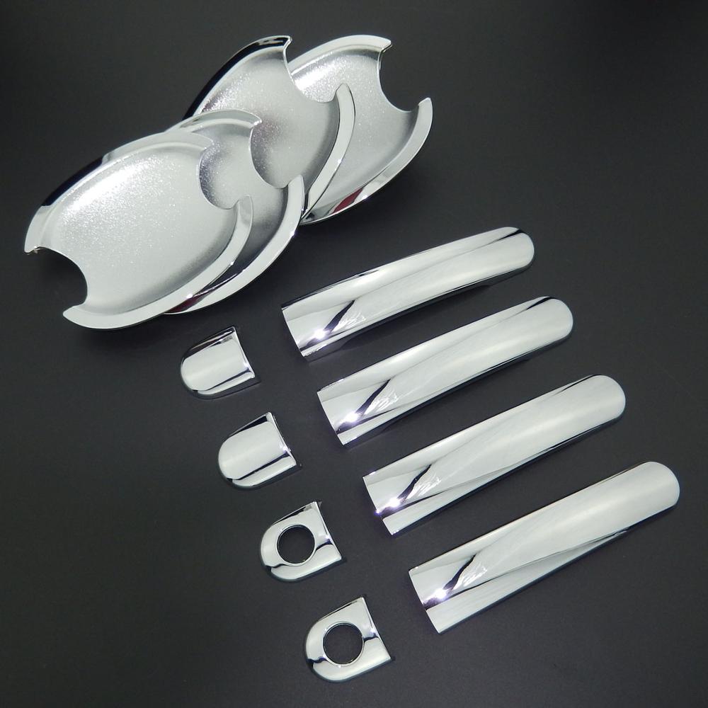 Для Skoda Octavia A5 MK1 MK2 2000 2013 ABS хромированная дверная ручка и крышка дверной чаши 2006 2007 2008 2009 2010 2011