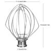 Венчик из нержавеющей стали для 4,5-квартового миксера с подъемной чашей K45WW 6-проволочная насадка-венчик Венчик-шар для яиц