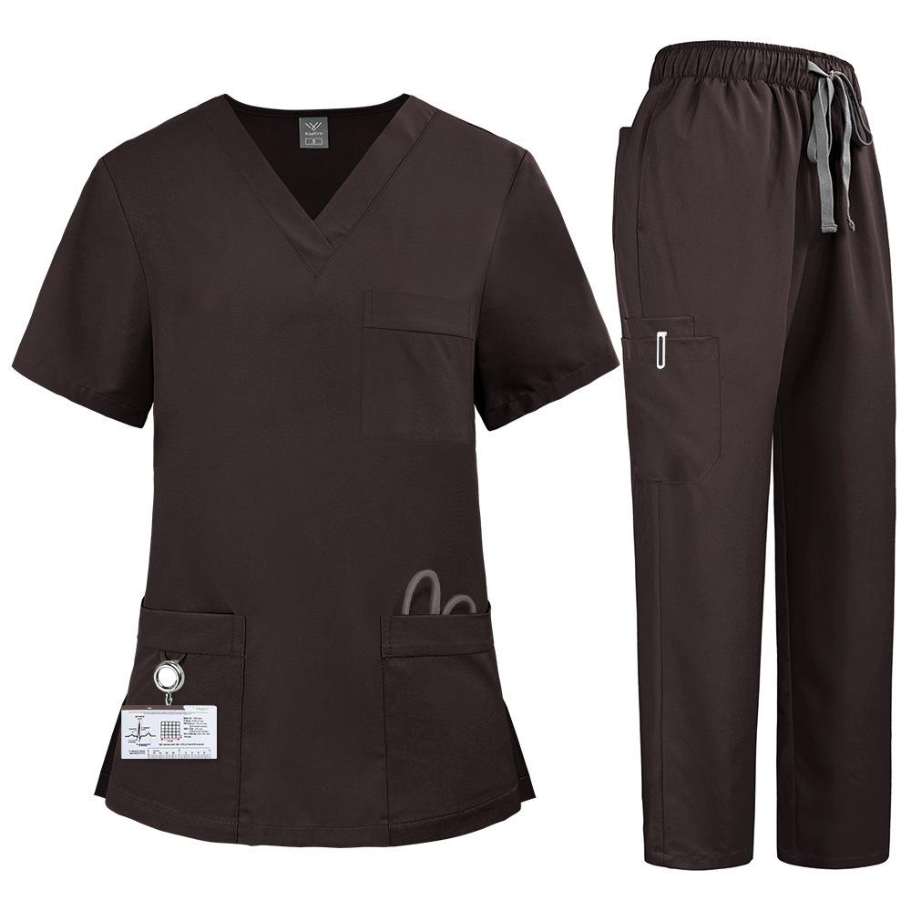 Unisex Medical Uniforms Men Women Nursing Clothes Beauty Costume Nurse Scrubs Sets Doctor Dentist Workwear Clinical Tops Pants