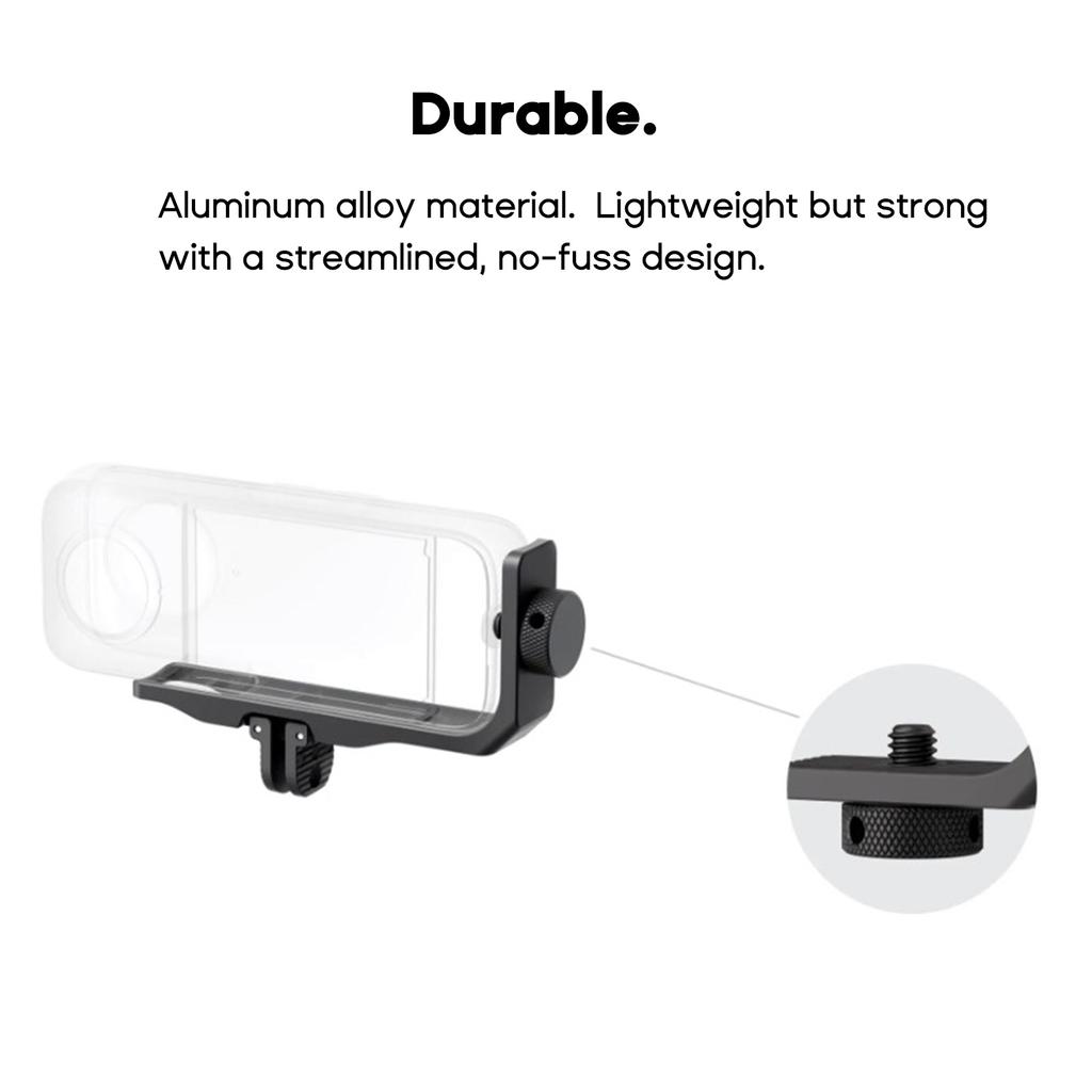 Upgraded Action Camera Base Tripod Adapter Basic Adapter Mount Accessory Support 1/4 Interface Used for Insta360X3