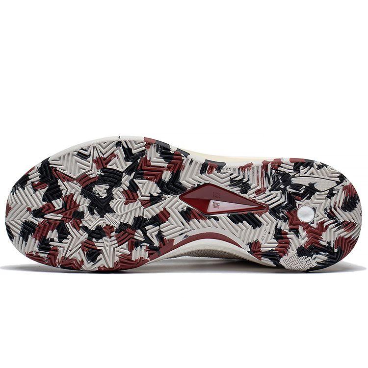 Баскетбольные кроссовки LiNing Blade 3 Anti-Slip Support Rebound Mid-Top, мужские кроссовки серо-красного цвета ABAS089-5